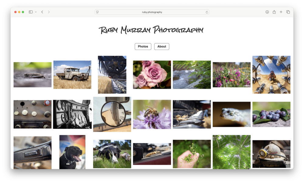 Photography Website Screenshot